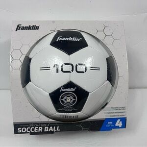 Franklin Sports Soccer Ball Official Size 4 F-100 Soccer Ball Youth Ages 8-12